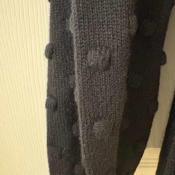 Vince Camuto black minky dot sweater - Picture 2 of 3